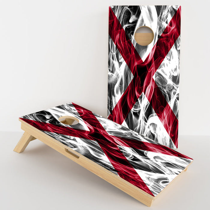 Alabama Flag Professional Cornhole Boards