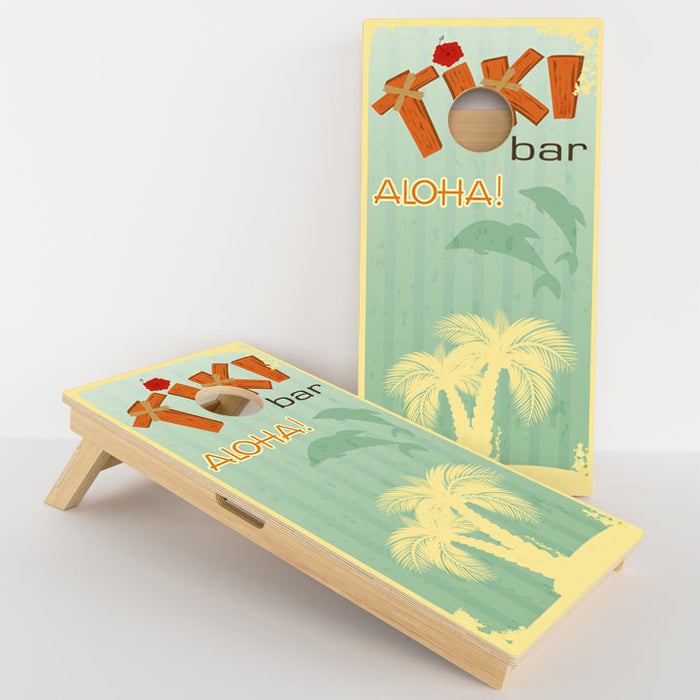 Tiki Bar Professional Cornhole Boards