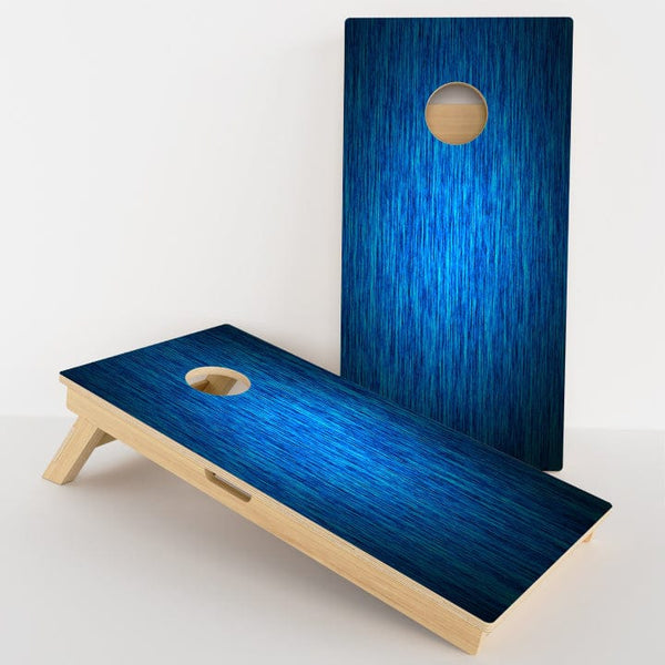 Boards Blue Wood Grain Professional Cornhole Boards