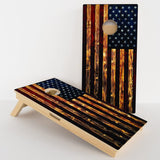 Boards Rustic American Flag Professional Cornhole Boards