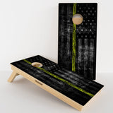 Boards Thin Yellow Line Dispatch Flag Professional Cornhole Boards