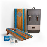 Cornhole Boards Detroit 1ft x 2ft Gameday Teams Epoxy Resin Wood Compact Travel Cornhole Board Set
