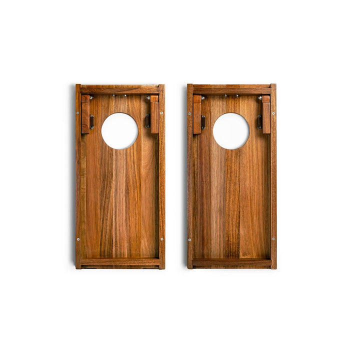 Cornhole Boards 1ft x 2ft Gameday Teams Epoxy Resin Wood Compact Travel Cornhole Board Set