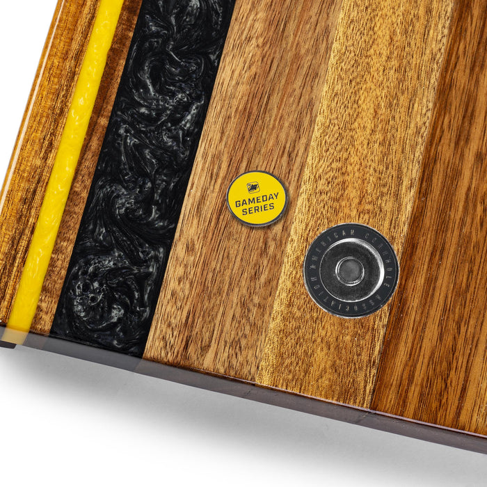 Cornhole Boards 1ft x 2ft Gameday Teams Epoxy Resin Wood Compact Travel Cornhole Board Set