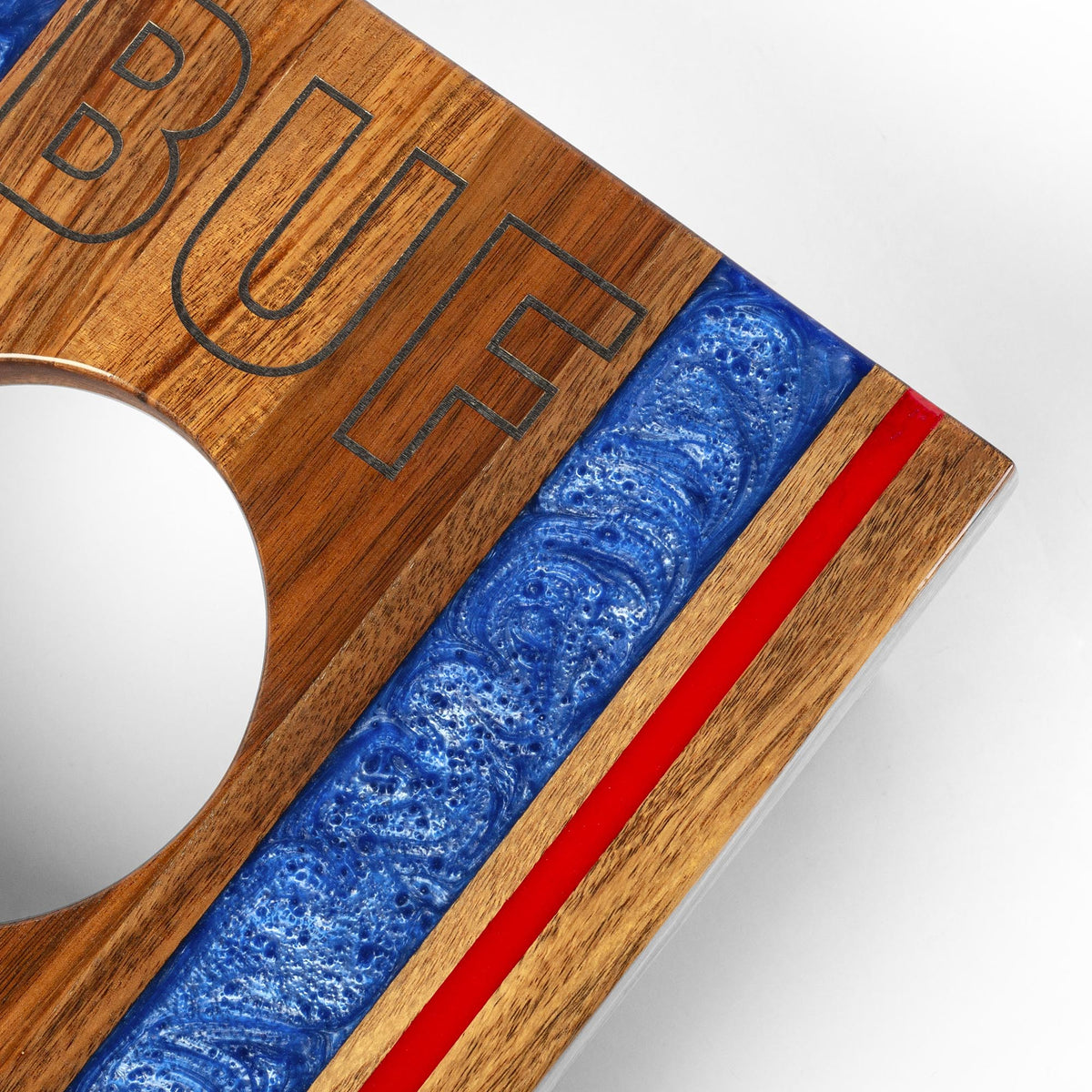 Cornhole Boards 1ft x 2ft Gameday Teams Epoxy Resin Wood Compact Travel Cornhole Board Set