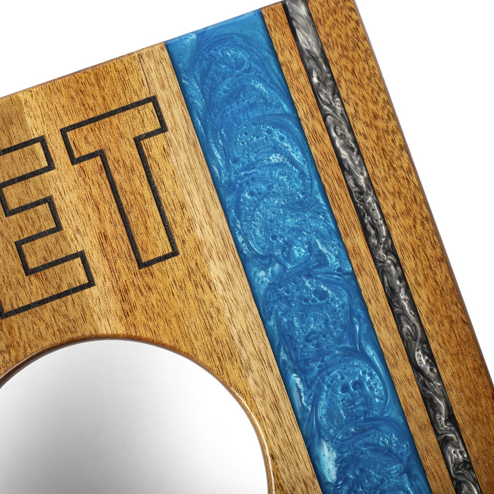 Cornhole Boards 1ft x 2ft Gameday Teams Epoxy Resin Wood Compact Travel Cornhole Board Set