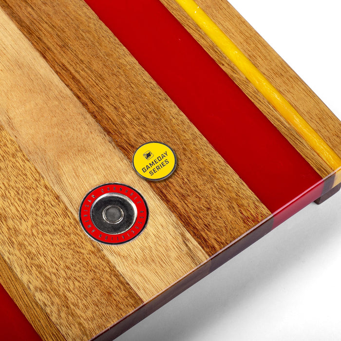 Cornhole Boards 1ft x 2ft Gameday Teams Epoxy Resin Wood Compact Travel Cornhole Board Set
