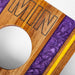 Cornhole Boards 1ft x 2ft Gameday Teams Epoxy Resin Wood Compact Travel Cornhole Board Set