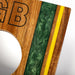 Cornhole Boards 1ft x 2ft Gameday Teams Epoxy Resin Wood Compact Travel Cornhole Board Set