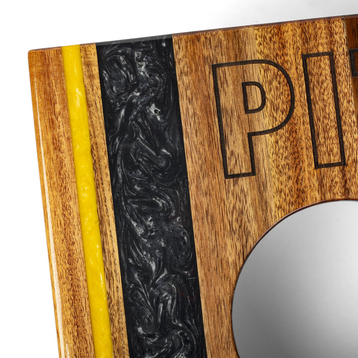 Cornhole Boards 1ft x 2ft Gameday Teams Epoxy Resin Wood Compact Travel Cornhole Board Set