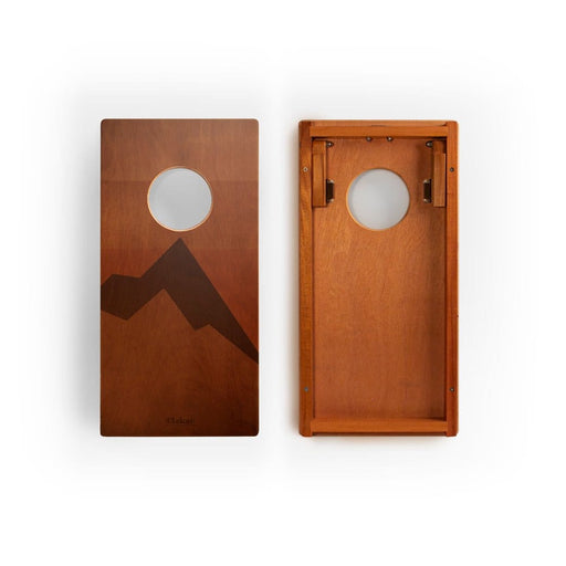 Cornhole Boards 1ft x 2ft Graphic Wood Travel Cornhole Set | Modern Angle Collection