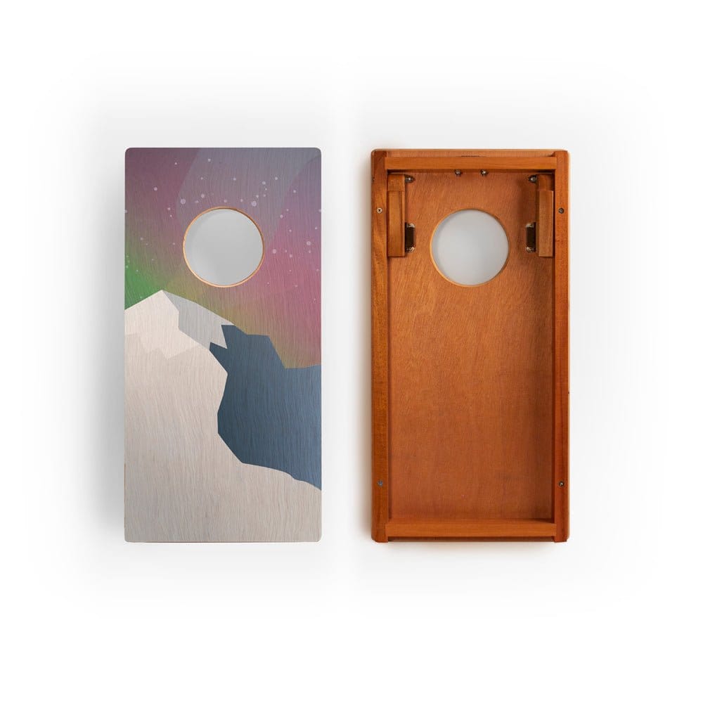 Cornhole Boards 1ft x 2ft Graphic Wood Travel Cornhole Set | National Parks Inspired Collection