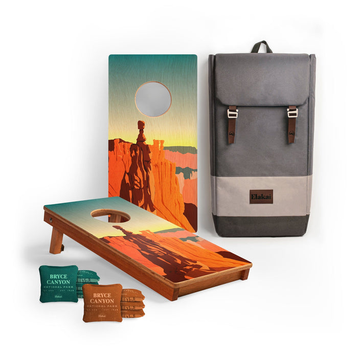 Cornhole Boards Bryce Canyon 1ft x 2ft Graphic Wood Travel Cornhole Set | National Parks Inspired Collection