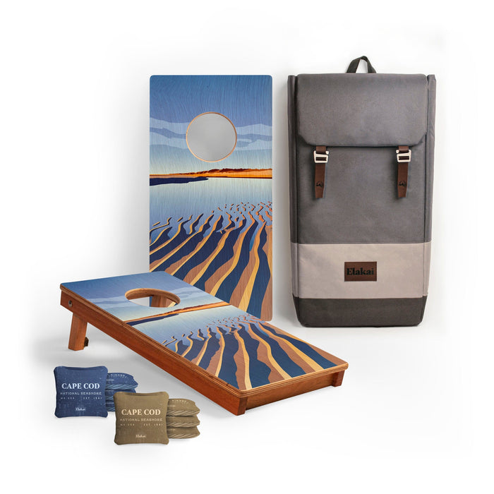 Cornhole Boards Cape Cod 1ft x 2ft Graphic Wood Travel Cornhole Set | National Parks Inspired Collection