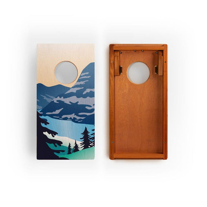 Cornhole Boards 1ft x 2ft Graphic Wood Travel Cornhole Set | National Parks Inspired Collection