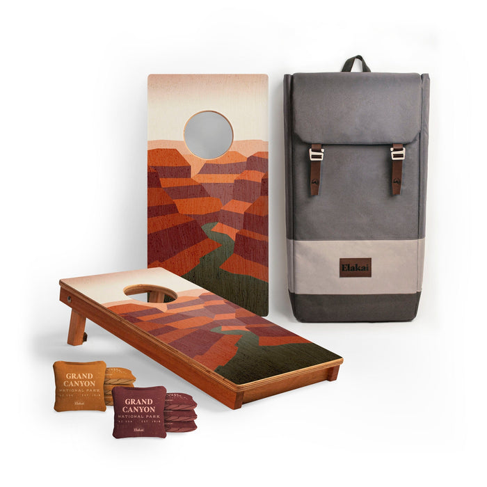 Cornhole Boards Grand Canyon 1ft x 2ft Graphic Wood Travel Cornhole Set | National Parks Inspired Collection