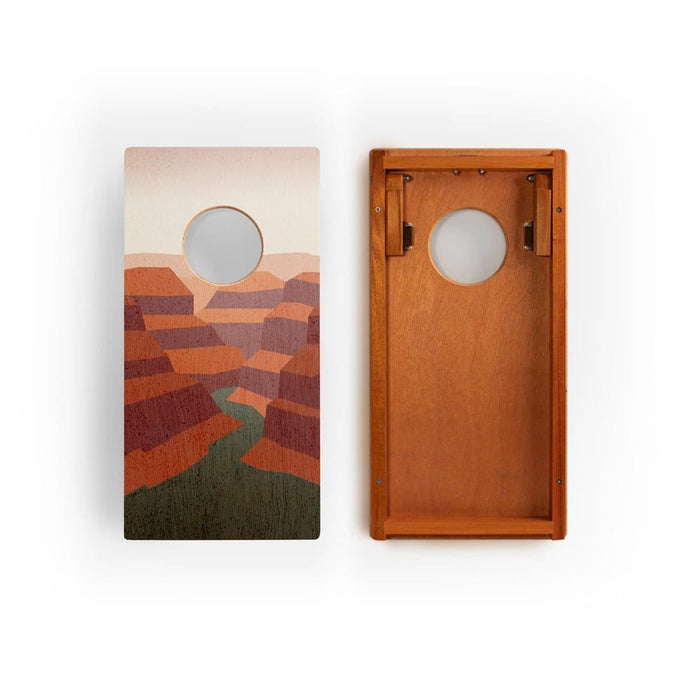 Cornhole Boards 1ft x 2ft Graphic Wood Travel Cornhole Set | National Parks Inspired Collection