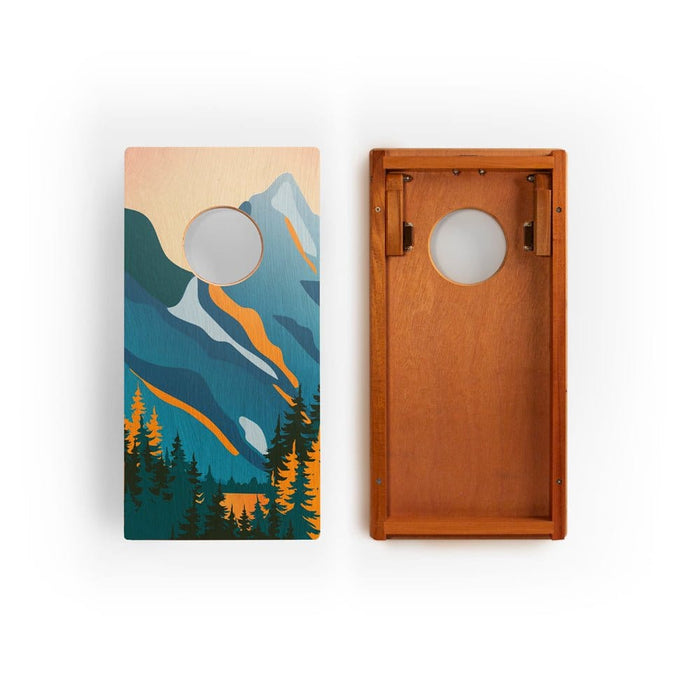 Cornhole Boards 1ft x 2ft Graphic Wood Travel Cornhole Set | National Parks Inspired Collection