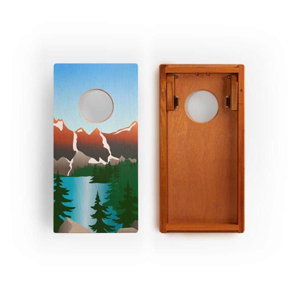 Cornhole Boards 1ft x 2ft Graphic Wood Travel Cornhole Set | National Parks Inspired Collection