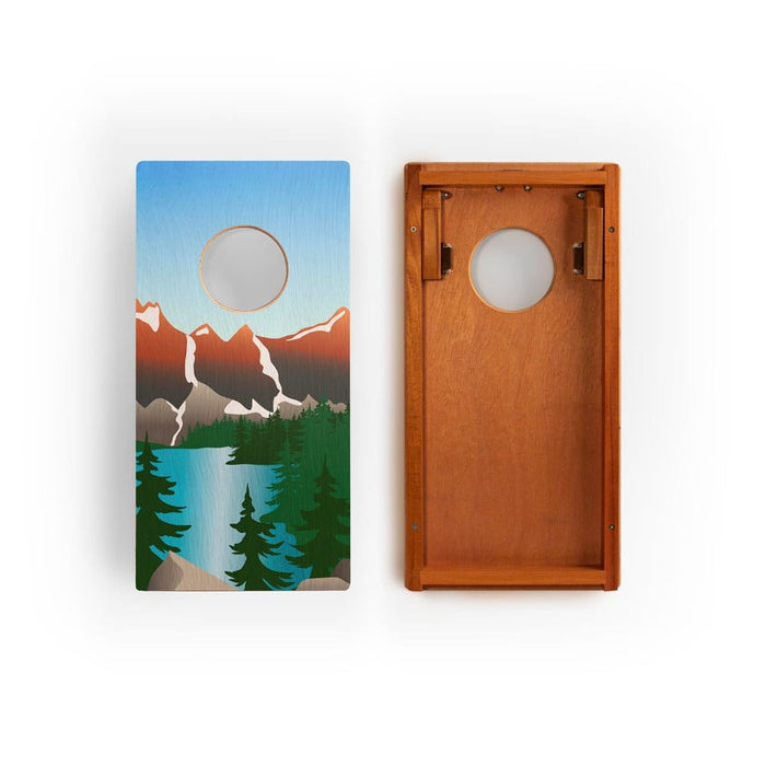 Cornhole Boards 1ft x 2ft Graphic Wood Travel Cornhole Set | National Parks Inspired Collection