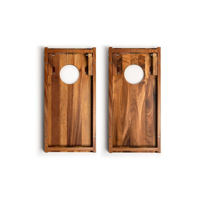 Cornhole Boards 1ft x 2ft Resin & Wood Travel Cornhole Set | Beach Wave
