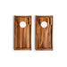 Cornhole Boards 1ft x 2ft Resin & Wood Travel Cornhole Set | Beach Wave