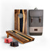 Cornhole Boards Black 1ft x 2ft Resin & Wood Travel Cornhole Set | Live Edge River Collection