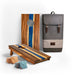 Cornhole Boards Blue Pearl 1ft x 2ft Resin & Wood Travel Cornhole Set | Live Edge River Collection