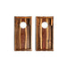 Cornhole Boards 1ft x 2ft Resin & Wood Travel Cornhole Set | Live Edge River Collection