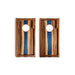 Cornhole Boards 1ft x 2ft Resin & Wood Travel Cornhole Set | Live Edge River Collection
