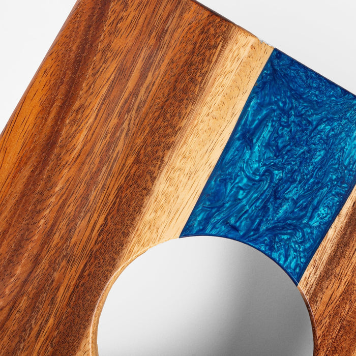 Cornhole Boards 1ft x 2ft Resin & Wood Travel Cornhole Set | Live Edge River Collection