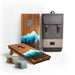 Cornhole Boards Blue 1ft x 2ft Resin & Wood Travel Cornhole Set | Mountain Collection