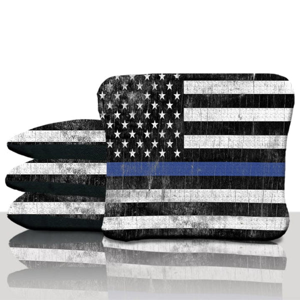 Pro Rustic Blue Line Cornhole Bags