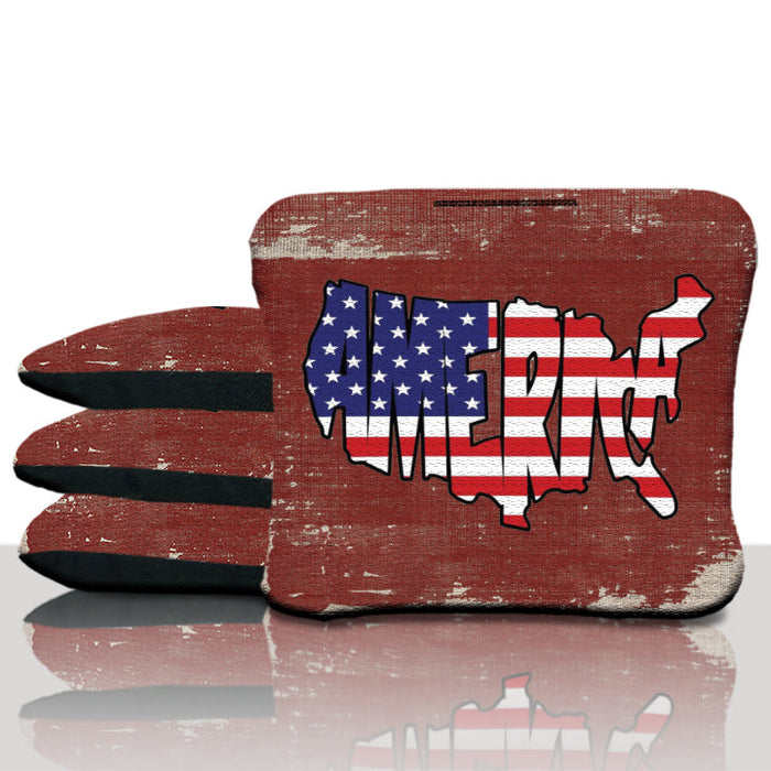 America Red Cornhole Bags