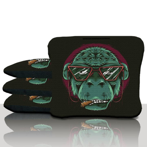 Pro Smoking Monkey Cornhole Bags
