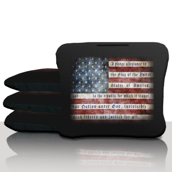 Pledge Of Allegiance Cornhole Bags