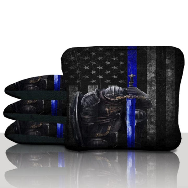 Pro Thin Blue Line Knight Cornhole Bags