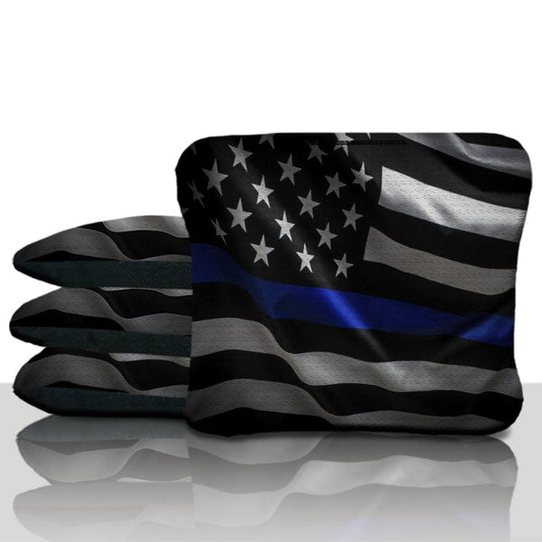 Pro Blue Line Flag Cornhole Bags