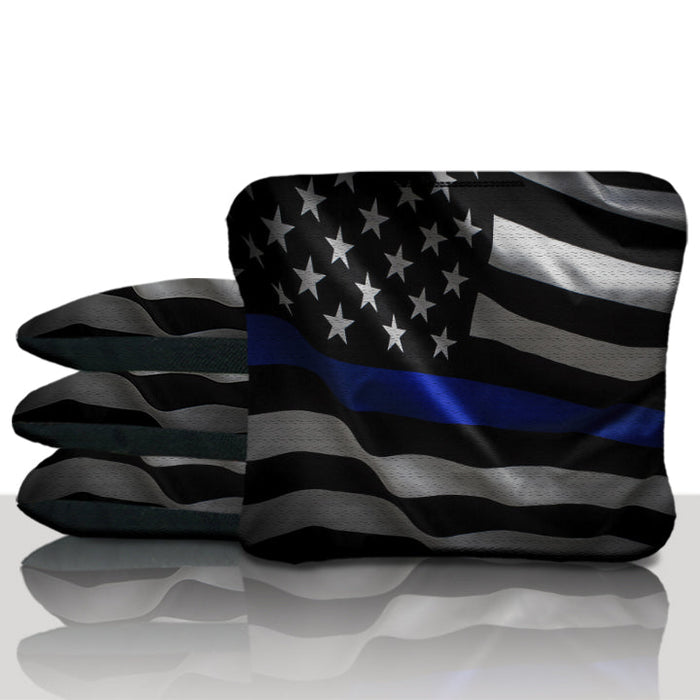Blue Line Flag Cornhole Bags