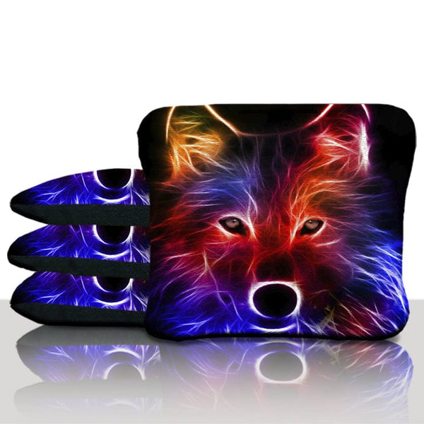Pro Neon Wolf Cornhole Bags