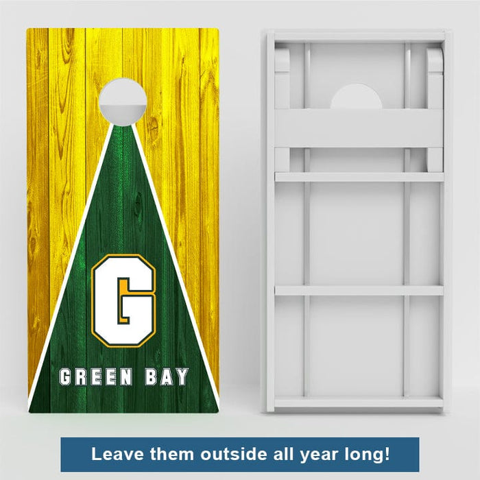 Boards Green Bay Wisconsin Football Weather Proof Cornhole Boards