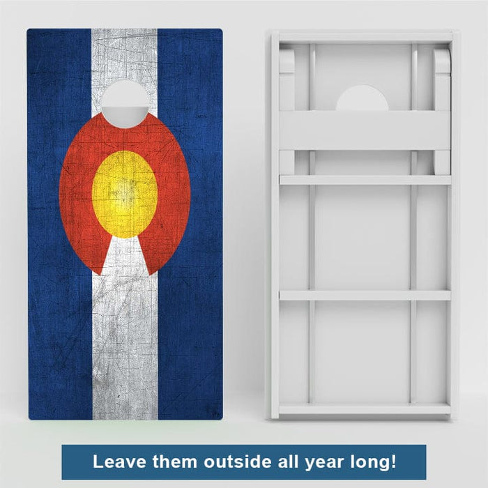 Boards Colorado Flag Weather Proof Cornhole Boards