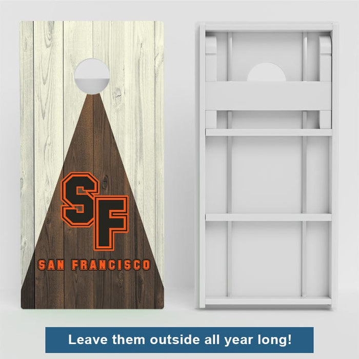 Boards San Francisco Baseball Weather Proof Cornhole Boards