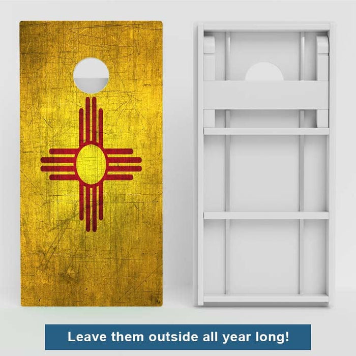 Boards New Mexico Flag Weather Proof Cornhole Boards