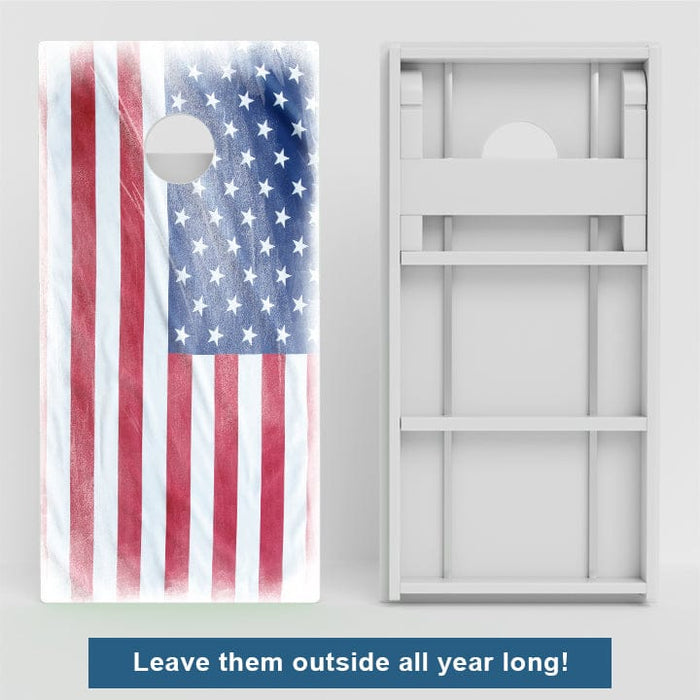 Boards Murky American Flag Weather Proof Cornhole Boards
