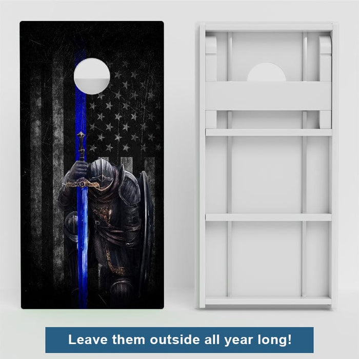 Boards Knights Of Blue Weather Proof Cornhole Boards