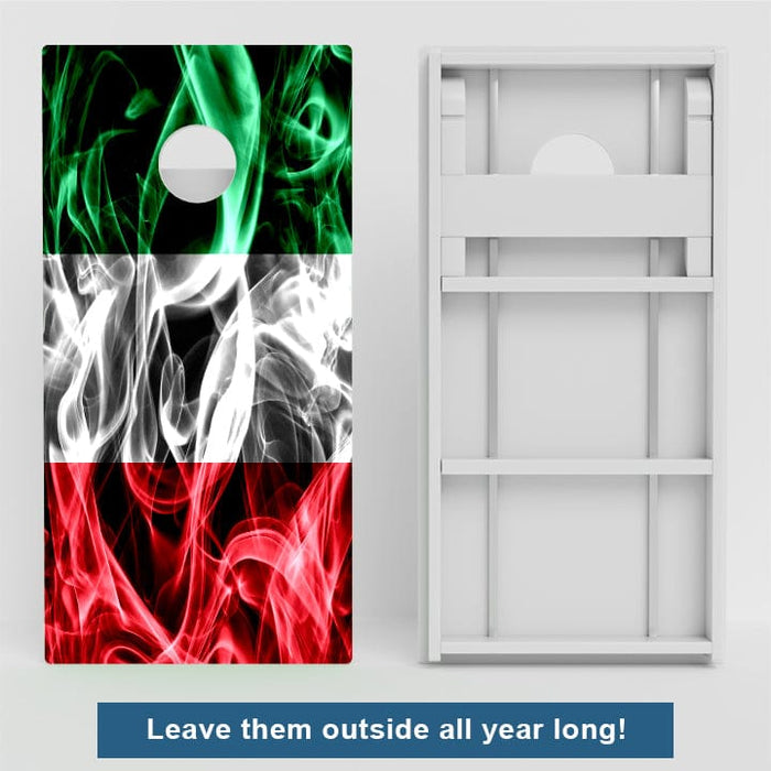 Boards Italy Flag Weather Proof Cornhole Boards