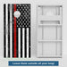Boards Rustic Red Line Weather Proof Cornhole Boards