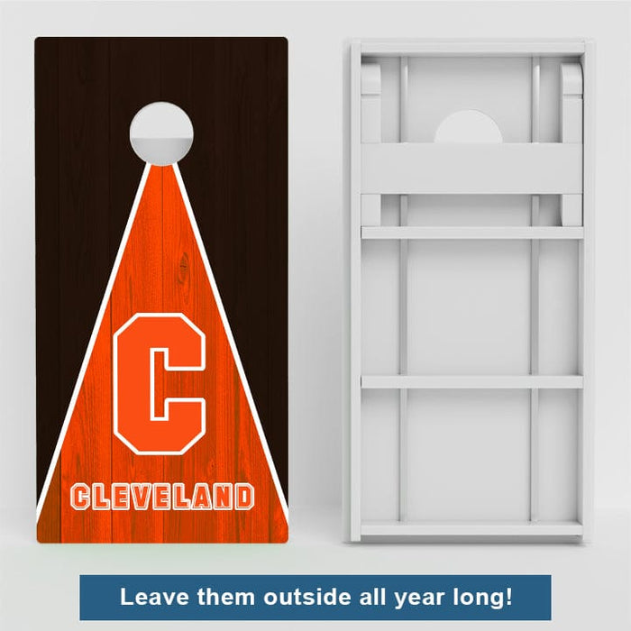 Boards Cleveland Football  Weather Proof Cornhole Boards