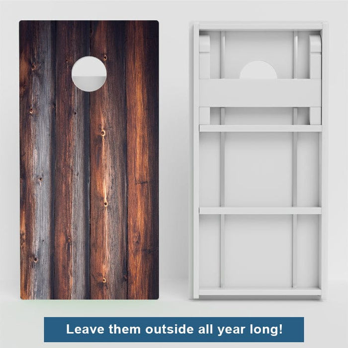 Boards Wood Grain Weather Proof Cornhole Boards